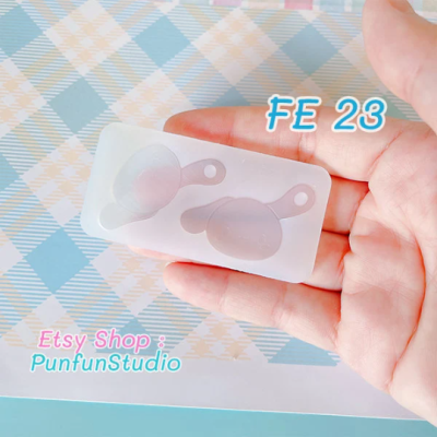 FE 22-25 Mold Set / Cutie Kitty, Rabbit, Dog / Face Earring Mold / Silicone Mold / UV Resin Mold