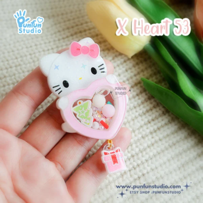 X Heart 53 Cutie Kitty Mold / Silicone Mold / Shaker Mold