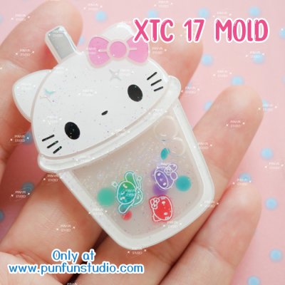 XTC 17 Cutie Kitty X Tea Cup Mold / Shaker Mold / Silicone Mold