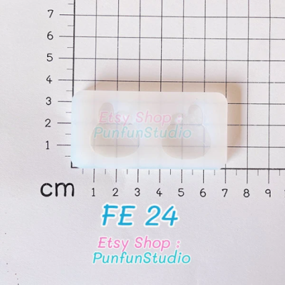 FE 22-25 Mold Set / Cutie Kitty, Rabbit, Dog / Face Earring Mold / Silicone Mold / UV Resin Mold