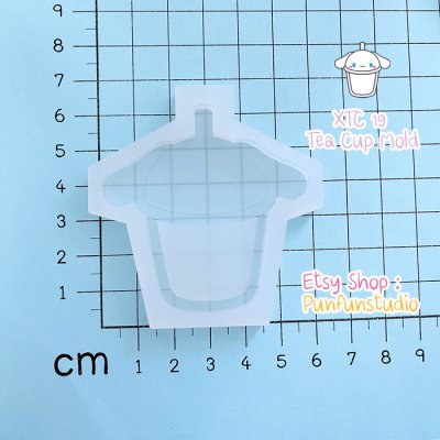 XTC 19 Cutie dog X Tea Cup Mold / Shaker Mold / Silicone Mold
