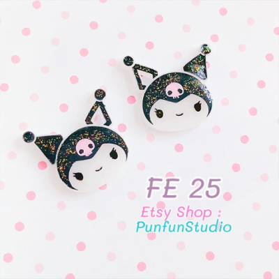 FE 22-25 Mold Set / Cutie Kitty, Rabbit, Dog / Face Earring Mold / Silicone Mold / UV Resin Mold
