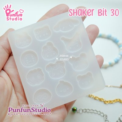 Shaker Bit 30 Cutie Mix Mold / Kitty / 12 in 1 / UV Resin Mold / Silicone Mold