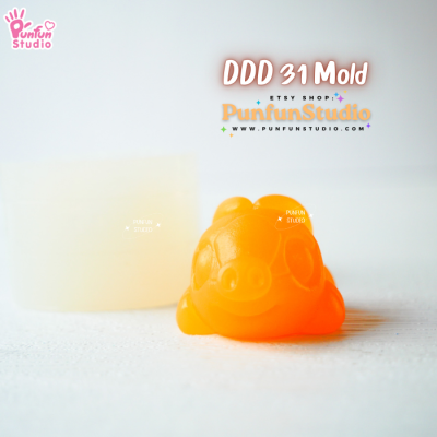 DDD 30-32 Mold Set / Crouching Poke Starter Gen 5 / Pokemold / 3D Mold