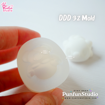 DDD 30-32 Mold Set / Crouching Poke Starter Gen 5 / Pokemold / 3D Mold