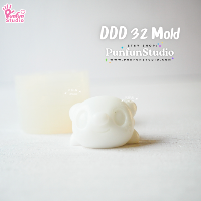 DDD 30-32 Mold Set / Crouching Poke Starter Gen 5 / Pokemold / 3D Mold