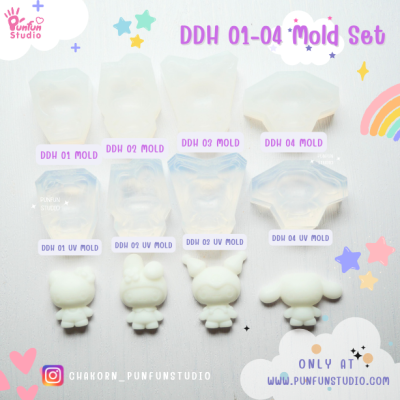 DDH 01-04 Kitty & Freind Mold Set