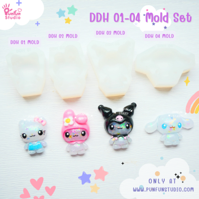 DDH 01-04 Kitty & Freind Mold Set