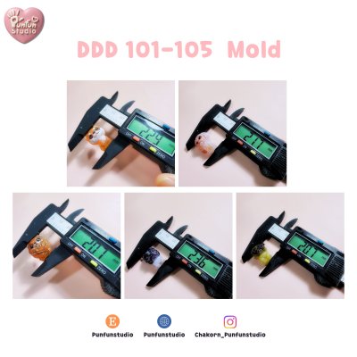 DDD 101-105 Tiny 3D Molds / UV Resin