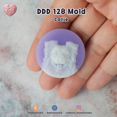 DDD 121-136 Dog Breed Mold / Pet Dog Head Resin / High-relief / Hi-detail / Epoxy Resin, Chocolate, fondant, Soap