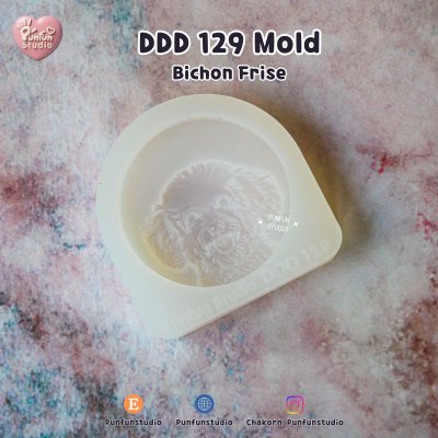 DDD 121-136 Dog Breed Mold / Pet Dog Head Resin / High-relief / Hi-detail / Epoxy Resin, Chocolate, fondant, Soap