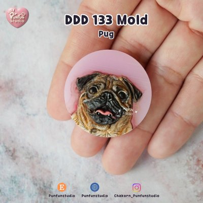 DDD 121-136 Dog Breed Mold / Pet Dog Head Resin / High-relief / Hi-detail / Epoxy Resin, Chocolate, fondant, Soap