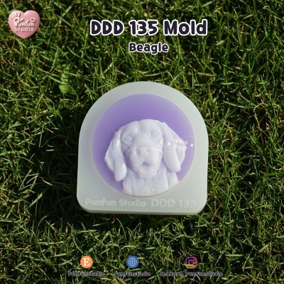 DDD 121-136 Dog Breed Mold / Pet Dog Head Resin / High-relief / Hi-detail / Epoxy Resin, Chocolate, fondant, Soap