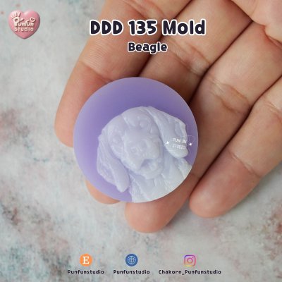 DDD 121-136 Dog Breed Mold / Pet Dog Head Resin / High-relief / Hi-detail / Epoxy Resin, Chocolate, fondant, Soap