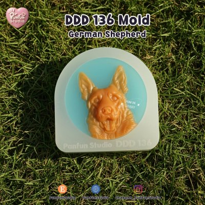 DDD 121-136 Dog Breed Mold / Pet Dog Head Resin / High-relief / Hi-detail / Epoxy Resin, Chocolate, fondant, Soap