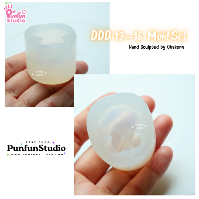 DDD 13-16 Mold & Resin / Crouching Pokemold / 3D Mold