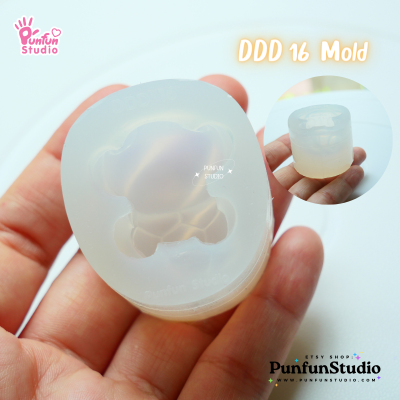 DDD 13-16 Mold & Resin / Crouching Pokemold / 3D Mold