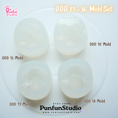 DDD 13-16 Mold & Resin / Crouching Pokemold / 3D Mold