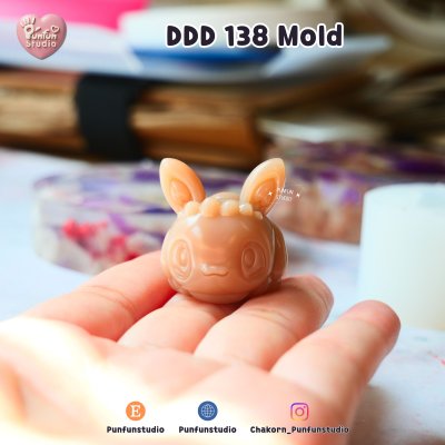 DDD 138 Crouching Eev Mold / Pokemold / 3D Mold