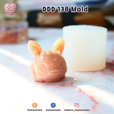 DDD 138 Crouching Eev Mold / Pokemold / 3D Mold