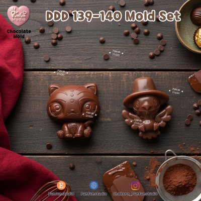 DDD 88-90, 139-140 / Kpop Hunter / High-relief / Hi-detail / Epoxy Resin, Chocolate, fondant, Jelly Mold