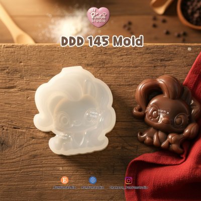 DDD 141-146 Pony Molds / High-relief / Hi-detail / Epoxy Resin, Chocolate, fondant, Jelly Mold