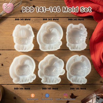 DDD 141-146 Pony Molds / High-relief / Hi-detail / Epoxy Resin, Chocolate, fondant, Jelly Mold