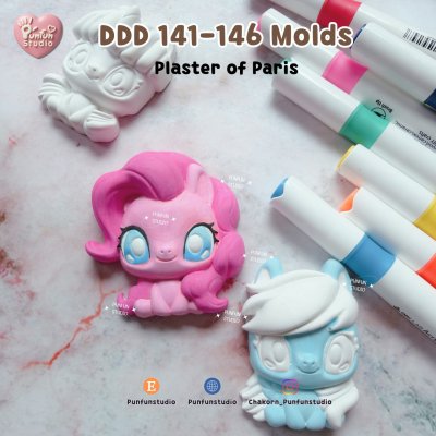 DDD 141-146 Pony Molds / High-relief / Hi-detail / Epoxy Resin, Chocolate, fondant, Jelly Mold
