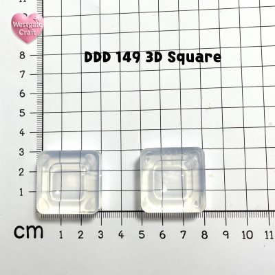 DDD 147-150 3D / 2 parts mold / Clear UV Resin Mold / Size 2x2x1.2 cm