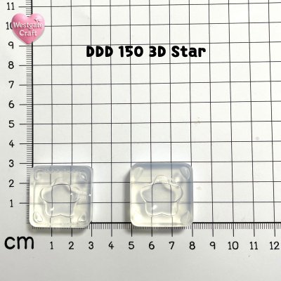 DDD 147-150 3D / 2 parts mold / Clear UV Resin Mold / Size 2x2x1.2 cm
