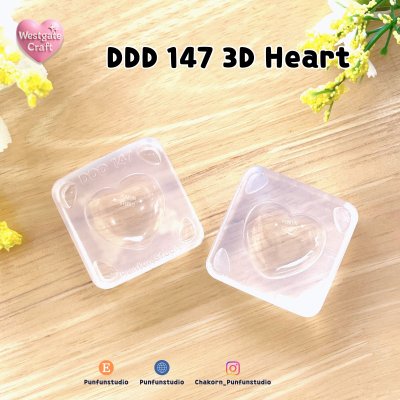 DDD 147-150 3D / 2 parts mold / Clear UV Resin Mold / Size 2x2x1.2 cm