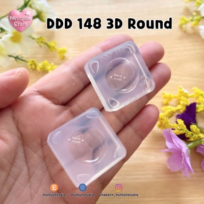 DDD 147-150 3D / 2 parts mold / Clear UV Resin Mold / Size 2x2x1.2 cm