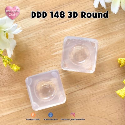 DDD 147-150 3D / 2 parts mold / Clear UV Resin Mold / Size 2x2x1.2 cm