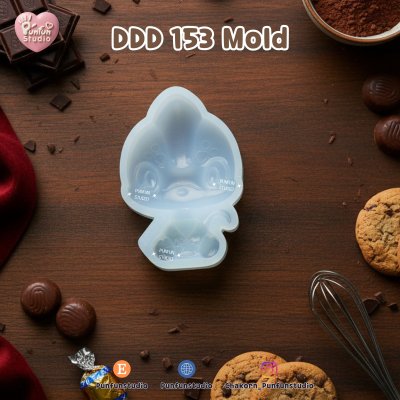 DDD 151-156 Dino Mold Set / Cute Dinosaur / High-relief / Epoxy Resin, Chocolate, fondant, Jelly Mold