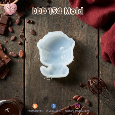 DDD 151-156 Dino Mold Set / Cute Dinosaur / High-relief / Epoxy Resin, Chocolate, fondant, Jelly Mold