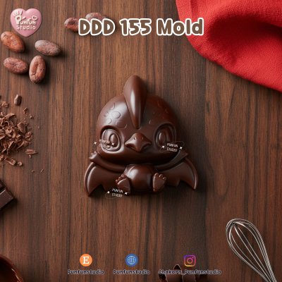 DDD 151-156 Dino Mold Set / Cute Dinosaur / High-relief / Epoxy Resin, Chocolate, fondant, Jelly Mold