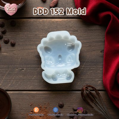 DDD 151-156 Dino Mold Set / Cute Dinosaur / High-relief / Epoxy Resin, Chocolate, fondant, Jelly Mold