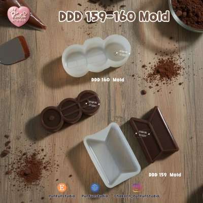 DDD 159-160 Mold / K-POP Mold / 3D Mold / Epoxy Resin, Chocolate, fondant, Jelly, Plaster Mold