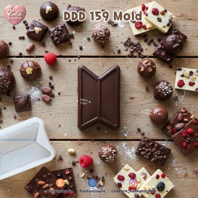 DDD 159-160 Mold / K-POP Mold / 3D Mold / Epoxy Resin, Chocolate, fondant, Jelly, Plaster Mold
