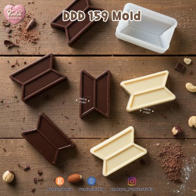 DDD 159-160 Mold / K-POP Mold / 3D Mold / Epoxy Resin, Chocolate, fondant, Jelly, Plaster Mold
