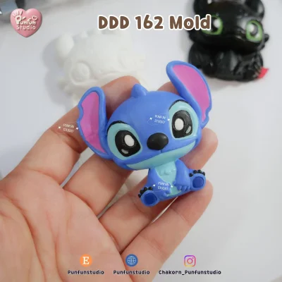 DDD 161-162 Mold / Toothless / Stitch  / 3D Mold / Epoxy Resin, Chocolate, fondant, Jelly, Plaster Mold