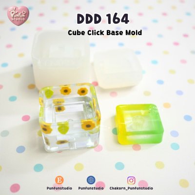 DDD 163-164 Click Base Mold / 2-pieces / Round Base / Square Base