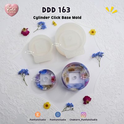 DDD 163-164 Click Base Mold / 2-pieces / Round Base / Square Base