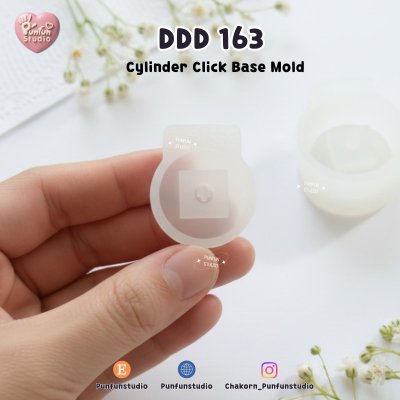 DDD 163-164 Click Base Mold / 2-pieces / Round Base / Square Base