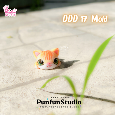 DDD 17-20 Mold Set / Crouching Pet / 3D Mold / Silicone Mold
