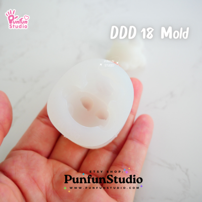 DDD 17-20 Mold Set / Crouching Pet / 3D Mold / Silicone Mold