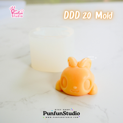 DDD 17-20 Mold Set / Crouching Pet / 3D Mold / Silicone Mold
