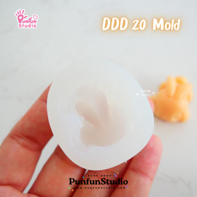 DDD 17-20 Mold Set / Crouching Pet / 3D Mold / Silicone Mold