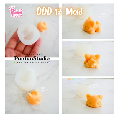 DDD 17-20 Mold Set / Crouching Pet / 3D Mold / Silicone Mold