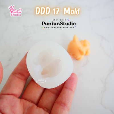 DDD 17-20 Mold Set / Crouching Pet / 3D Mold / Silicone Mold